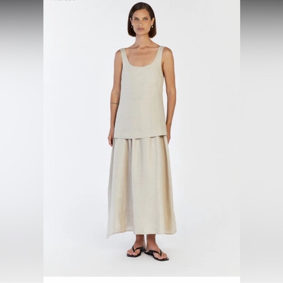 DISSH Cream Sleeveless Maxi Dress - Picture 1 of 3